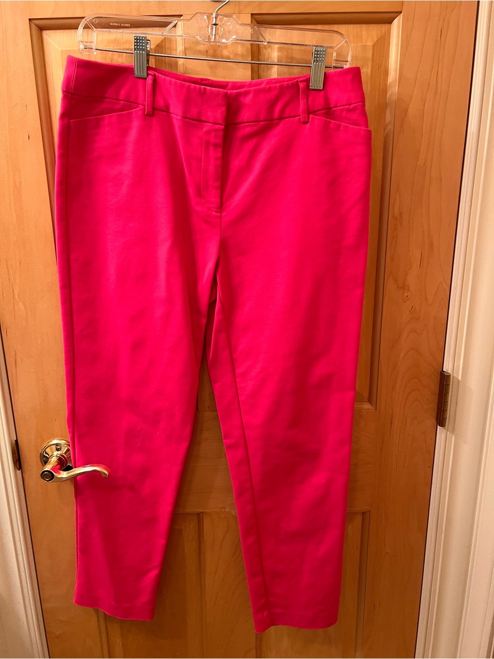 Liz Claiborne Bright Pink Tailored Ankle Pants
